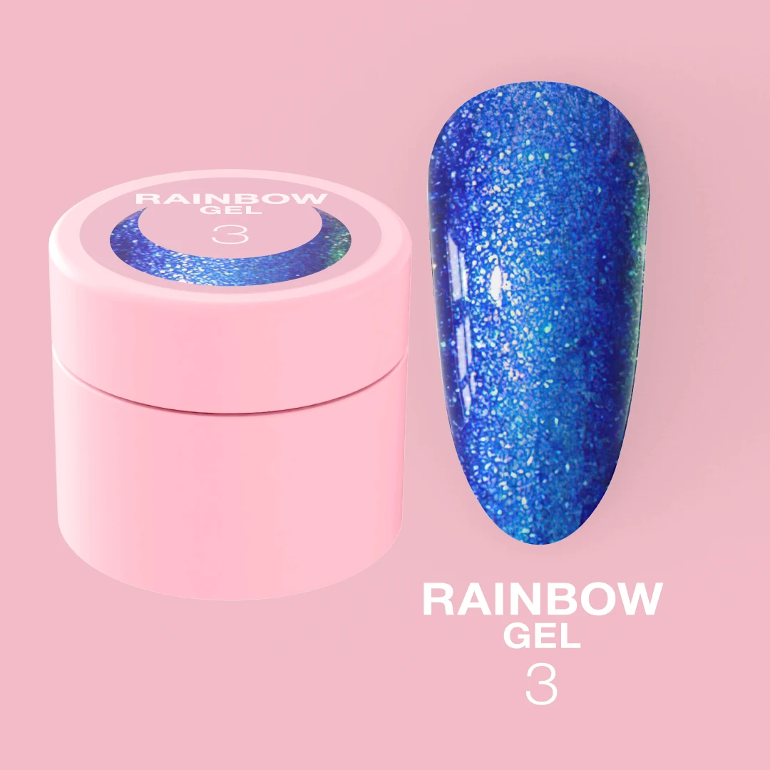 ᐉ LUNA Rainbow Gel 3, гель для дизайну з ефектом хамелеону, 5 ml