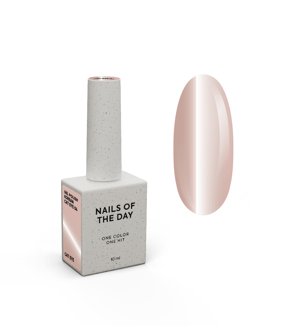 NOTN. Korean "Cat eye" Gel Polish #04, 10 ml, gel polish "olho de gato" bege #1