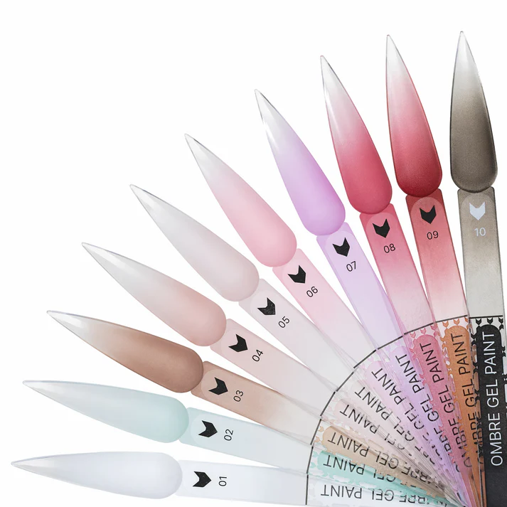 F.O.X. Ombre Gel Paint #010, 5 ml. Colored gel paint for ombre #3