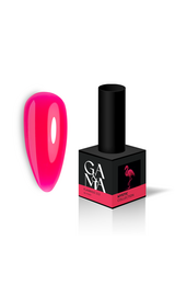 GA&MA. Gel polish #213 Flamingo, 10 ml, вітражний неоновий гель-лак, Фламінго #1