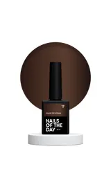 NOTD. Color Top, Vitrage #17, 10 ml. Вітражний топ без липкого шару, напівпрозорий темно-шоколадний #1