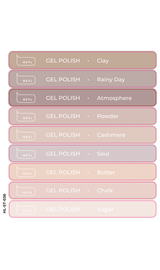 HEYLOVE. Набір наклейок для демонстраційних тіпс. Gel polish, Basic collection, #8 #1
