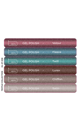 HEYLOVE. Набір наклейок для демонстраційних тіпс. Gel polish, Textile collection #1