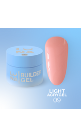 LUNAmoon. Light Acrygel #9 Nude, 50 ml, рідкий гель, нюд #1
