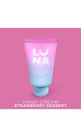 LUNAmoon. Hand Cream Strawberry Dessert, 30 ml. Крем ламелярний зволожуючий з ароматом полуниці з вершками #1