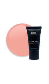 ADORE. Аcryl Gel, #4, natural, 30 ml, clear. Акрил-гель, натурально-рожевий #1