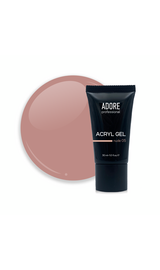 ADORE. Аcryl Gel, #5, nude, 30 ml, clear. Акрил-гель, натурально-бежевий #1