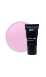 ADORE. Аcryl Gel, #06, lilac, 30 ml, clear. Акрил-гель, бузково-рожевий #1