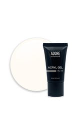 ADORE. Аcryl Gel, #08, milky, 30 ml, clear. Акрил-гель, молочний теплий #1