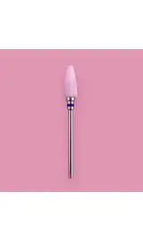LUNAmoon. Ceramic nail bit, corn, blue, Фреза керамічна "Кукурудза", синя, для зняття гель-лаку #1