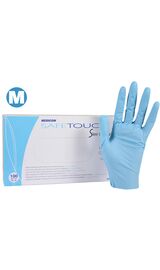 УЦІНКА / Medicom SafeTouch Slim, Рукавички нітрилові, M, 100 шт, блакитні #1