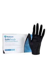 УЦІНКА / Medicom Safe Touch Advanced Extened, 5 g, Рукавички нітрилові, М, 100 шт, чорні #1
