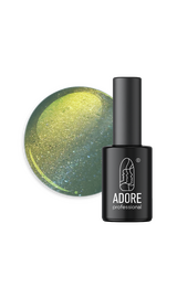 ADORE. Cat's Eye Gel Polish, #U-05, 8 ml. Гель-лак "котяче око"-хамелеон, смарагдовий із бронзовим відблиском #1