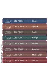 HEYLOVE. Набір наклейок для демонстраційних тіпс. Gel polish, Cats collection #1