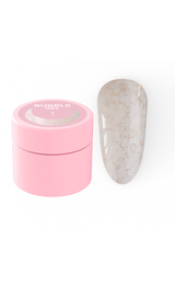 УЦІНКА / LUNAmoon. Bubble Gel #1, 5 ml, гель для дизайну з блискучими частинками #1