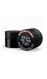 УЦІНКА / NOTN Гель-лак Platinum №03, 12 ml, персиковий зі щільною металевою поталлю #1