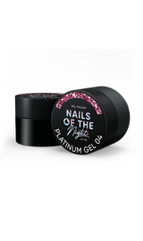 УЦІНКА / NOTN Гель-лак Platinum №04, 12 ml, рожевий зі щільною металевою поталлю #1