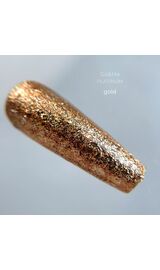 УЦІНКА / GA&MA. Platinum GOLD, 5 g, Гель для дизайну, рідка поталь ( попередня упаковка) #1