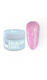 УЦІНКА / LUNAmoon. Diamond Builder Gel #4, 15 ml, гель для нарощування з блискітками #1