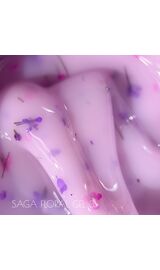 SAGA. Liquid Floral Gel, 15 ml, #03. Рідкий гель для укріплення та нарощування з сухоцвітами #1