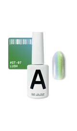 ADORE. Cat's Eye Gel Polish, #ST-07, Lush, 12 ml. Гель-лак "котяче око" перламутровий, зелений #1