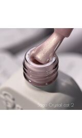 SAGA. Cat's Eye Gel Polish "Crystal Cat", #02, 10 ml. Гель-лак кришталеве "Котяче око" #1