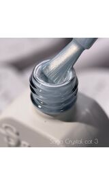 SAGA. Cat's Eye Gel Polish "Crystal Cat", #03, 10 ml. Гель-лак кришталеве "Котяче око" #1