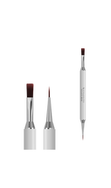 STALEKS. Manicure brush, Exclusive 08/03, for gel 11 mm / liner 10 mm. Пензлик-лайнер для манікюру двосторонній #1