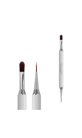 STALEKS. Manicure brush, Exclusive 06/11, for gel 11 mm / liner 12 mm. Пензлик-лайнер для манікюру двосторонній #1