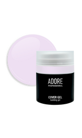 УЦІНКА / ADORE. Cover Gel, 30 g, #02, Souffle. Напівпрозорий гель для нарощування, молочнo-рожевий #1