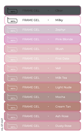 HEYLOVE. Набір наклейок для демонстраційних тіпс. Frame Builder Gel #1