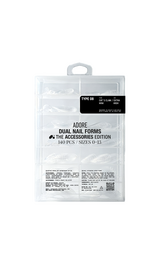 ADORE. Dual nail forms Type 8, Cat's claw Mini, Extra high, 120 pcs. Верхні форми, короткі котячі кігті #1