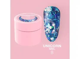 LUNAmoon. Unicorn Gel #8, 5 ml, гель для дизайну з блискітками #1