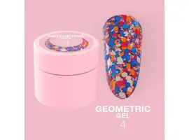 LUNAmoon. Geometric Gel #4, 5 ml, гель для дизайну з різнокольоровими фігурками #1