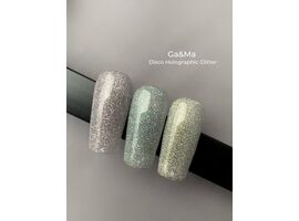 GA&MA. Reflective Gel polish, HOLOGRAPHIC GLITTER #8, 10 ml, гель-лак світловідбиваючий ( попередня упаковка) #2