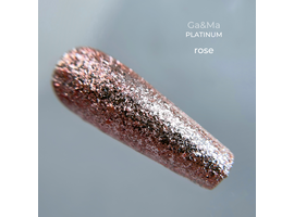 GA&MA. Platinum ROSE, 5 g, Гель для дизайну, рідка поталь ( попередня упаковка) #1