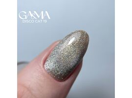 GA&MA. Gel polish Disco cat #19, гель-лак світловідбиваючий «Котяче око», 10 ml ( попередня упаковка) #2