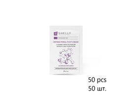 SHELLY.  Antibacterial foot cream with silver ions, green tea extract and menthol, 50 pcs*4 ml. Антибактеріальний крем для ніг з іонами срібла, екстрактом зеленого чаю та ментолом 50 шт*4 мл #1