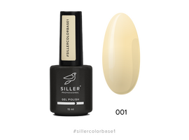 SILLER Color Base №1, лимонно-кремова, 15 ml #1