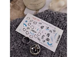 Слайдери для нігтів Lucky Rose, Foil Colour Silver 30 #2
