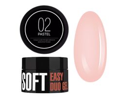 KODI. POLYGEL, Easy Duo Gel, Soft, «Pastel» #2, Pink Nude, 35 g, Акрил-гель (полігель), рожевий нюд #1