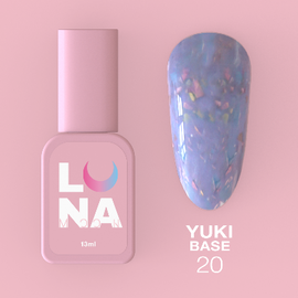 LUNA Yuki Base 20, волошкова з різнокольоровою поталлю, 13 ml #1