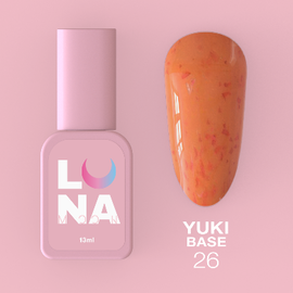 LUNA Yuki Base 26, помаранчева з червоною поталлю, 13 ml #1