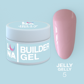 LUNA Jelly Gelly #5 Pink Nude, 15 ml, гель-желе, рожевий нюд #1