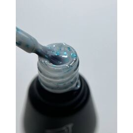 SILLER Base Terrazzo №6, світло-блакитна з бірюзовою поталлю, 8 ml #2
