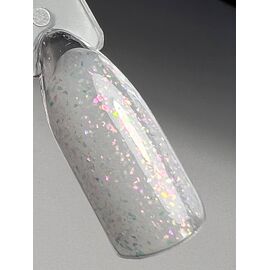 SILLER Potal Base №6, молочна з дрібною різнобарвною поталлю, 8 ml #2