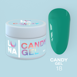 Luna Candy Builder Gel #18 Emerald, 15 ml, гель моделюючий, смарагдовий #1