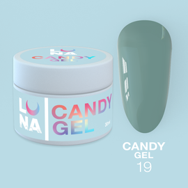 Luna Candy Builder Gel #19 Grey, 15 ml, гель моделюючий, сірий #1