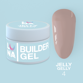 LUNA Jelly Gelly #4 Beige, 15 ml, гель-желе, беж #1