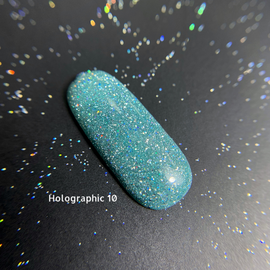 GaMa Reflective Gel polish, HOLOGRAPHIC #10, 10 ml, гель-лак світловідбиваючий #1